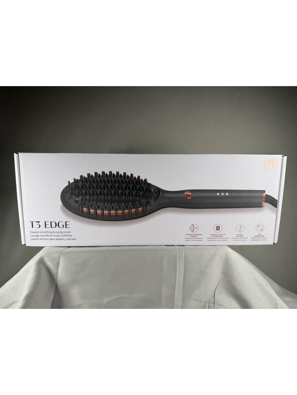 T3 EDGE Heated Smoothing & Styling Brush Brand New in the Box